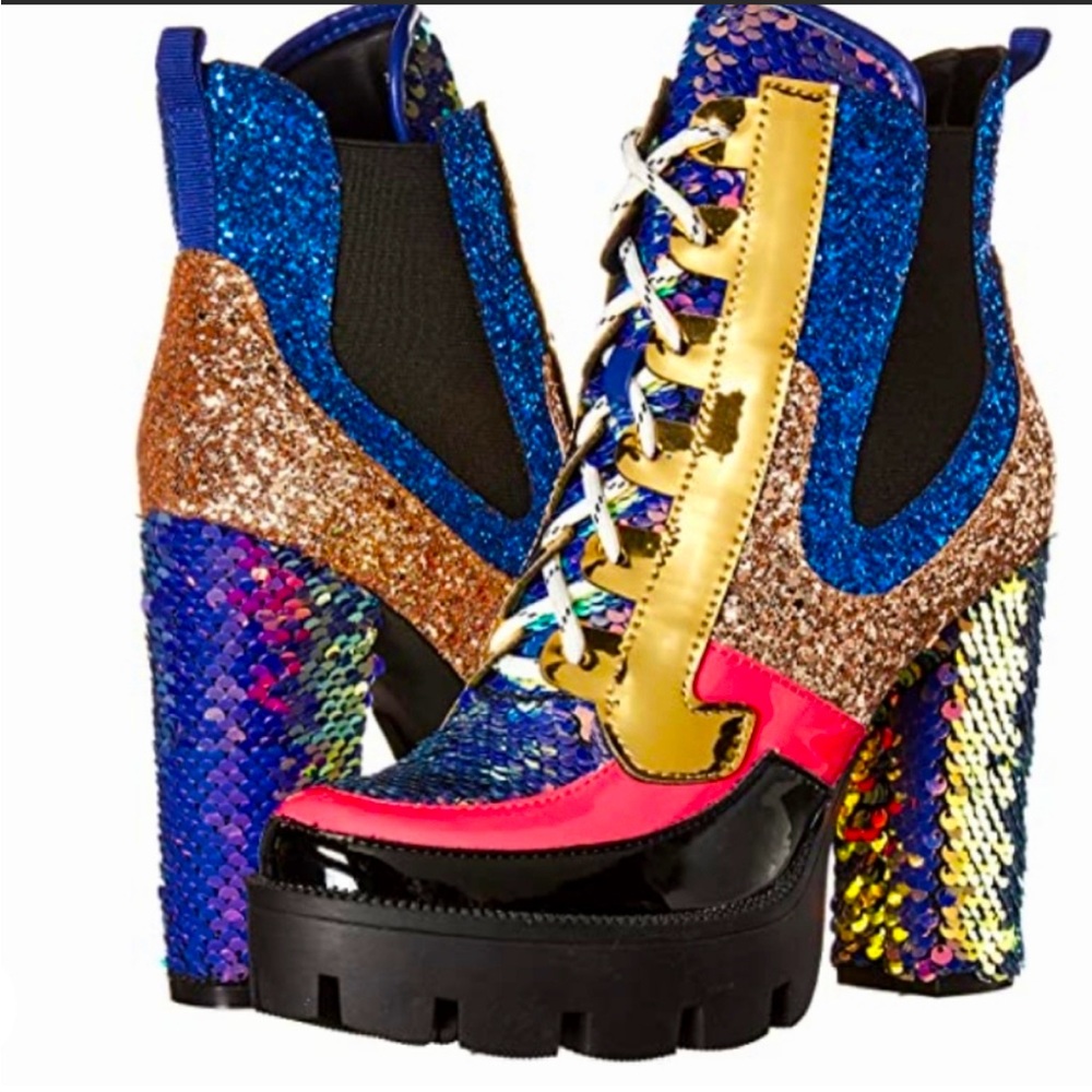 Fun glitter Chelsea boot.